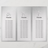 Tri-Fold Yoga Studio Brochures Meditation Pose ZEN (Achterkant)