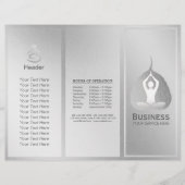 Tri-Fold Yoga Studio Brochures Meditation Studio (Voorkant)