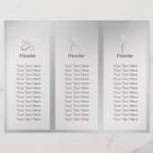 Tri-Fold Yoga Studio Brochures Meditation Studio (Achterkant)