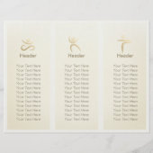 Tri-Fold Yoga Studio Brochures Meditation Studio (Achterkant)