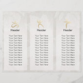 Tri-Fold Yoga Studio Brochures Meditation Studio (Achterkant)