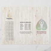 Tri-Fold Yoga Studio Brochures Meditation Studio (Voorkant)