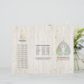 Tri-Fold Yoga Studio Brochures Meditation Studio (Staand voorkant)