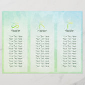 Tri-Fold Yoga Studio Brochures Meditation Studio (Achterkant)