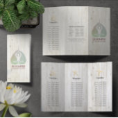 Tri-Fold Yoga Studio Brochures Meditation Studio