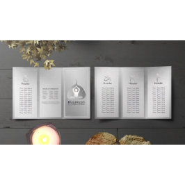 Tri-Fold Yoga Studio Brochures Meditation Studio