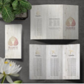 Tri-Fold Yoga Studio Brochures Meditation Studio