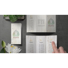 Tri-Fold Yoga Studio Brochures Meditation Studio