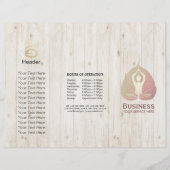 Tri-Fold Yoga Studio Brochures Meditation Studio (Voorkant)