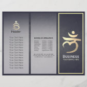 Tri-Fold Yoga Studio Brochures Root Chakra Mantra (Voorkant)