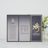 Tri-Fold Yoga Studio Brochures Root Chakra Mantra (Staand voorkant)