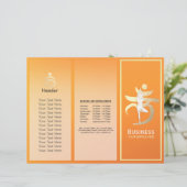 Tri-Fold Yoga Studio Brochures Root Chakra Mantra (Staand voorkant)