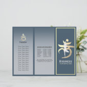 Tri-Fold Yoga Studio Brochures Root Chakra Mantra (Staand voorkant)