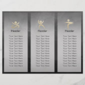 Tri-Fold Yoga Studio Life Coach Brochure Om Symbol (Achterkant)