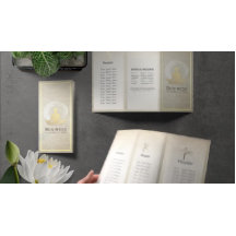 Tri-Fold Yogastudio Brochures Meditatiehouding ZEN