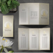 Tri-Fold Yogastudio Brochures Meditatiehouding ZEN