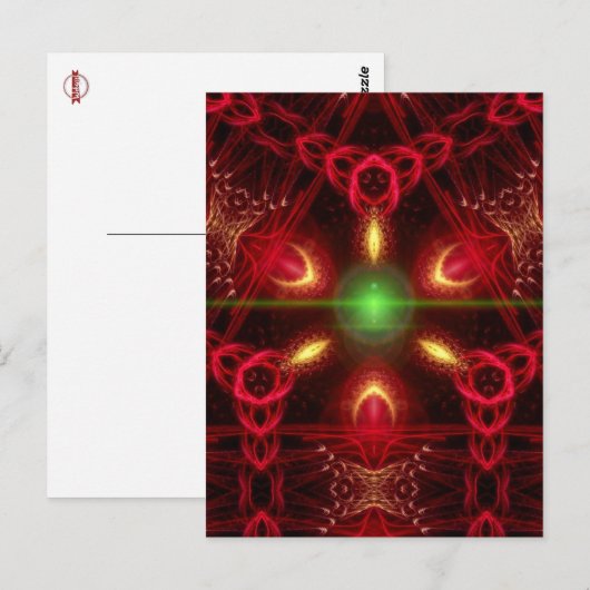 Tri-fractaal Briefkaart (Voorkant / Achterkant)