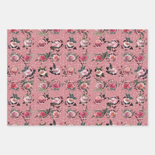 Tri-Garden  Patroon Wrapping Sheets Inpakpapier Vel (Voorkant)