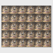 Tri gekleurde Cavalier Spaniel Puppies, Cadeaupapier (Vlak)