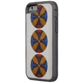 Tri Gold Flower Case-Mate iPhone Case (Achterkant Links)