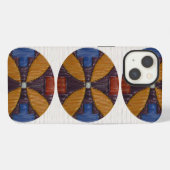 Tri Gold Flower iPhone Hoesje (Achterkant horizontaal)