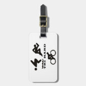 Tri Hard Triathlon geeft kleding en Accessoires Bagagelabel (Voorkant verticaal)