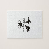 Tri Hard Triathlon geeft kleding en Accessoires Legpuzzel (Horizontaal)