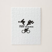 Tri Hard Triathlon geeft kleding en Accessoires Legpuzzel (Verticaal)