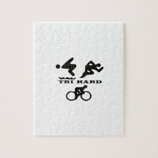 Tri Hard Triathlon geeft kleding en Accessoires Legpuzzel