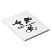 Tri Hard Triathlon geeft kleding en Accessoires Notitieblok (Schuin)