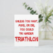 Tri Harder Briefkaart (Staand voorkant)