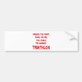 Tri Harder Bumpersticker (Voorkant)
