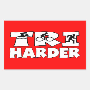 Tri Harder Rechthoekige Sticker