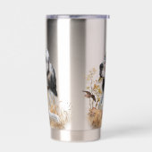 Tri Kleur Engels Setter Art, houtsnip jacht Geïsoleerde Drinkbeker (Links)