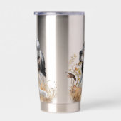 Tri Kleur Engels Setter Art, houtsnip jacht Geïsoleerde Drinkbeker (Rechts)