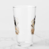 Tri Kleur Engels Setter Art, houtsnip jacht Glas (Links)