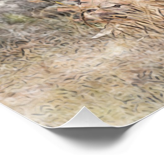 Tri Kleur Engels Setter Art, houtsnip jacht Perfect Poster (Hoek)