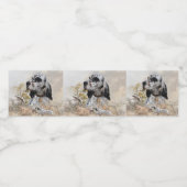 Tri Kleur Engels Setter Art, houtsnip jacht Waterfles Etiket (Enkel label)