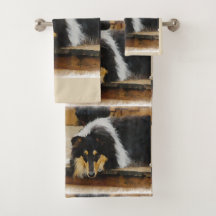 Tri Kleur Ruw Collie Art