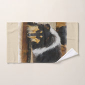 Tri Kleur Ruw Collie Art Bad Handdoek (Handdoek)