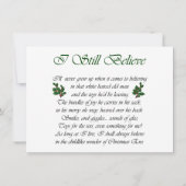 Tri Kleur Ruw Collie Santa Kerstmis Kaart (Achterkant)