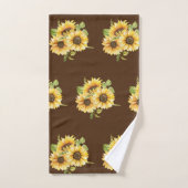 Tri Kleur Zonnebloem Bad Handdoek (Handdoek)