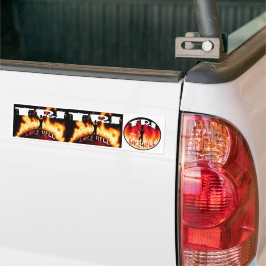 Tri like Hell Bumpersticker (Op Truck)