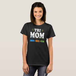 Tri Ma Swim Bike Run - Triathlon T-Shirt