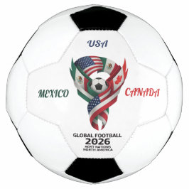 Tri-Nation Soccer Ball | Mexico USA Canada | 2026  Voetbal