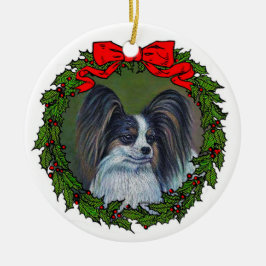 Tri Papillon Drawing by Glenda S. Harlan Keramisch Ornament