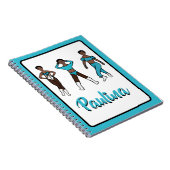 Tri Pose Dancer Aqua #1 Notitieboek (Rechterzijde)