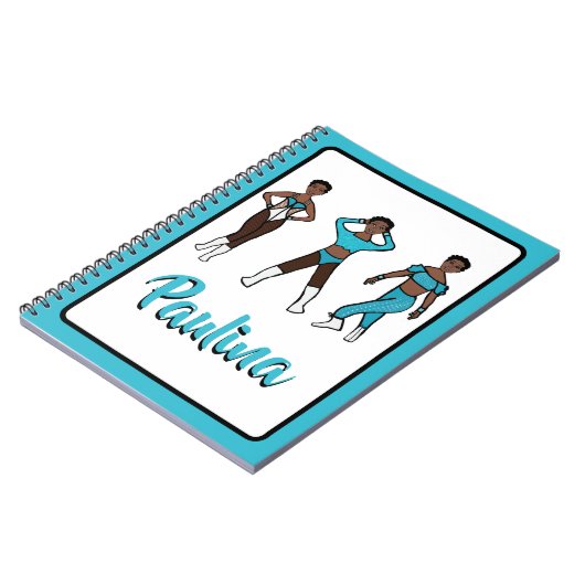 Tri Pose Dancer Aqua #1 Notitieboek (Linkerzijde)