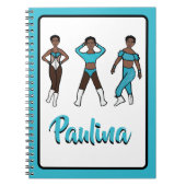 Tri Pose Dancer Aqua #1 Notitieboek (Voorkant)
