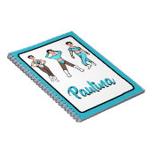 Tri Pose Dancer Aqua #2 Notitieboek (Rechterzijde)